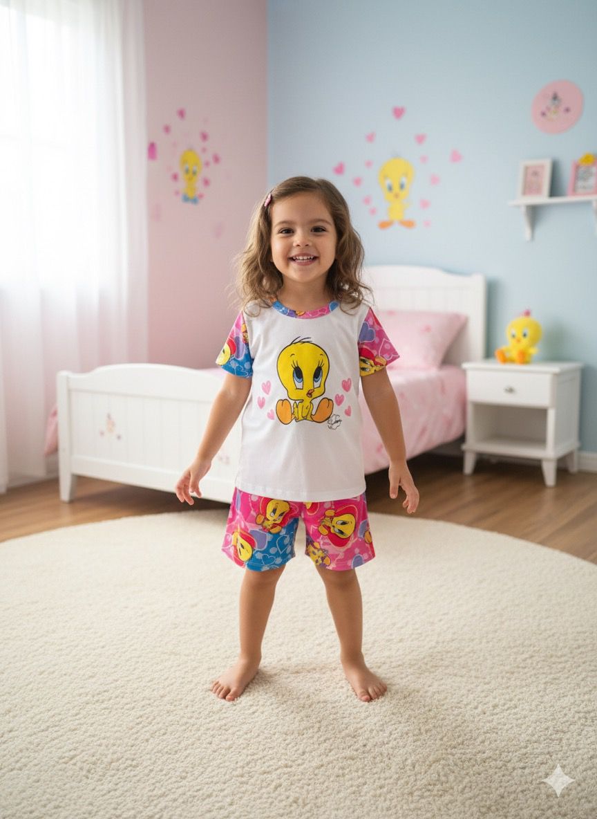 Pijama Infantil Suedine do Piu-Piu