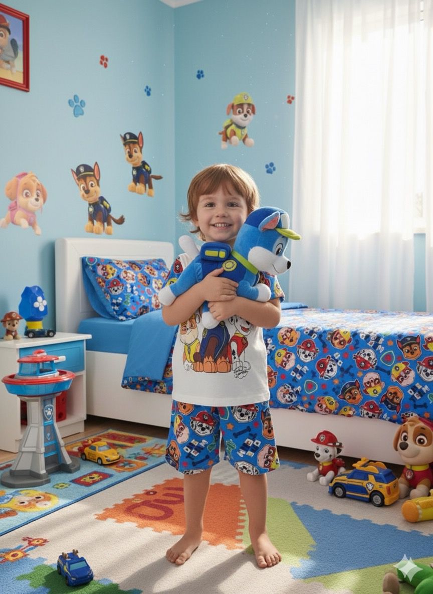 Pijama Infantil Suedine Patrulha Canina - Imagem 2
